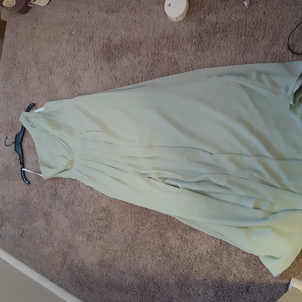 Sage green David's bridal bridesmaid dress size 12